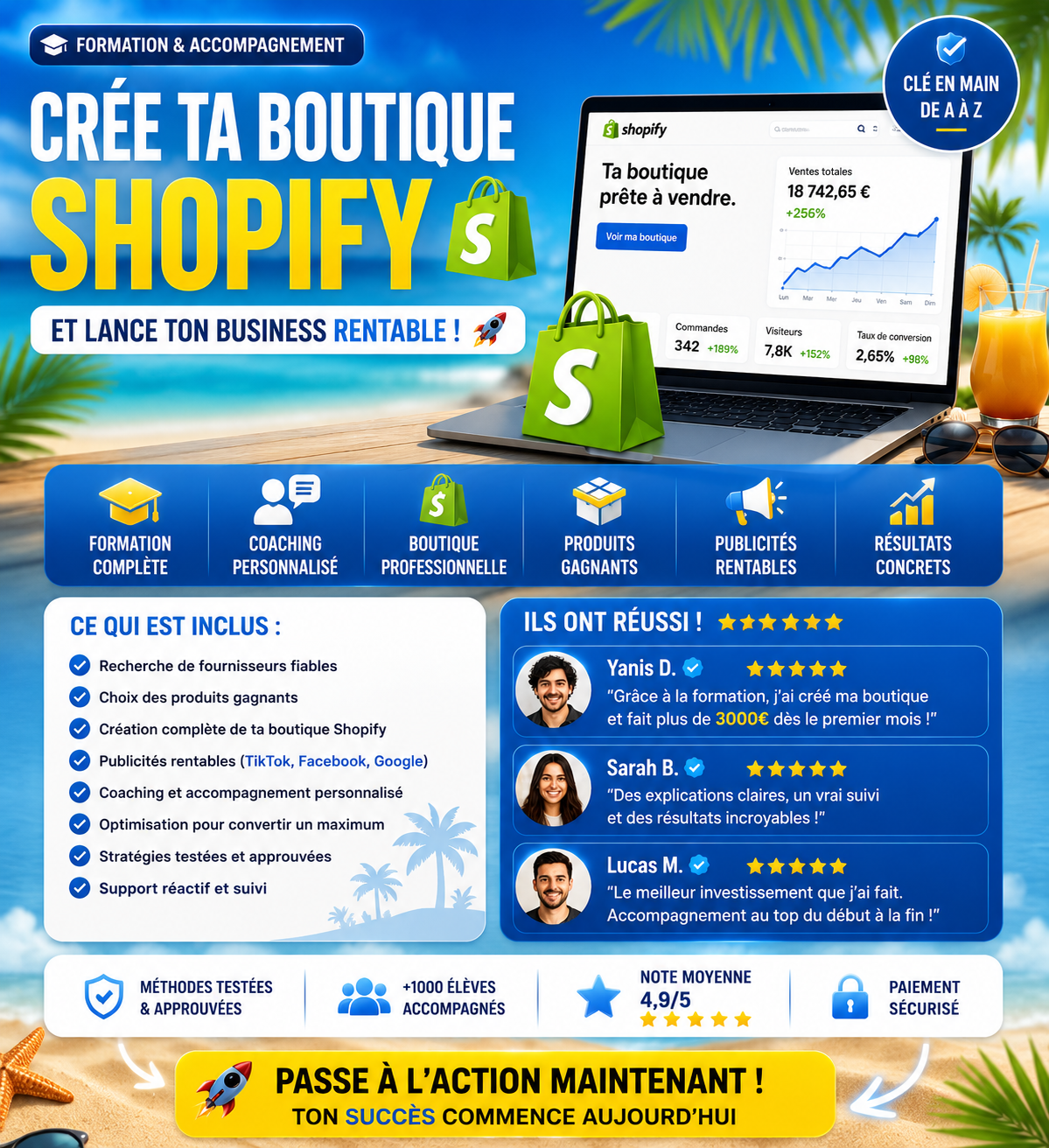 Recherche fournisseur on crée ta boutique Shopify